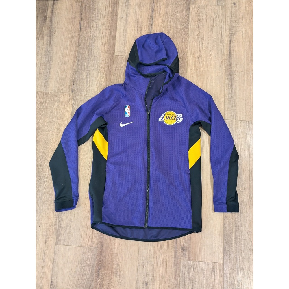 Nike Los Angeles Lakers NBA Dri-FIT Full Zip Hoodie Jacket Purple Mens Medium